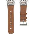 Pasek Skórzany do Apple Watch 1/2/3/4/5/6/7/8/9/10/11/SE Ultra 1/2/3 42/44/45/46/49mm, Brązowy