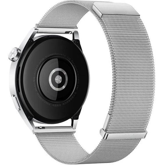 Uniwersalna Bransoleta Milanese 18mm, z zaciskiem od wewnątrz, Srebrna