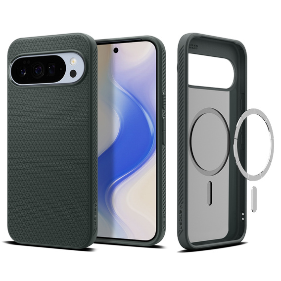 Etui Spigen do Google Pixel 10 Pro XL, Liquid Air MagSafe, Abyss Green