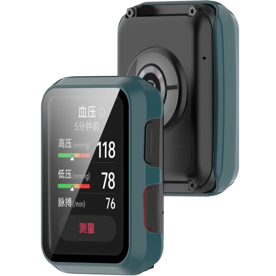 2w1 Etui + Szkło Hartowane do Huawei Watch D, Case, Zielone