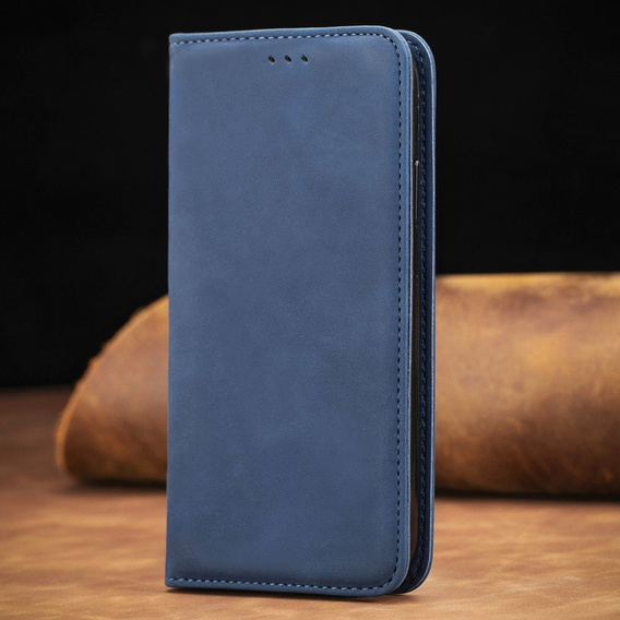 Etui Wallet do Samsung Galaxy A51 5G, Vintage Style Smooth, Blue