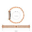 Bransoleta z Diamentami do Xiaomi Smart Band 8 Pro / Xiaomi Smart Band 9 Pro, Różowe rose gold