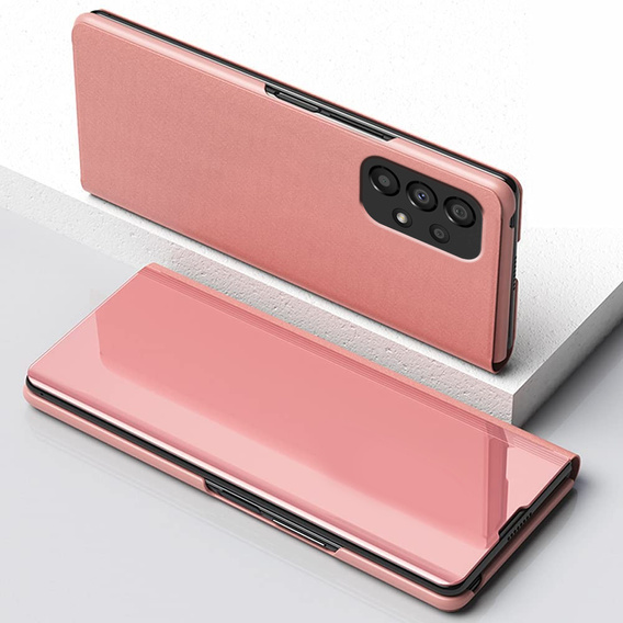 Etui do Samsung Galaxy A53 5G, Clear View, różowe rose gold