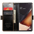 Etui z klapką CASEME do Samsung Galaxy Note 20 Ultra, Waxy Textured, kawowe