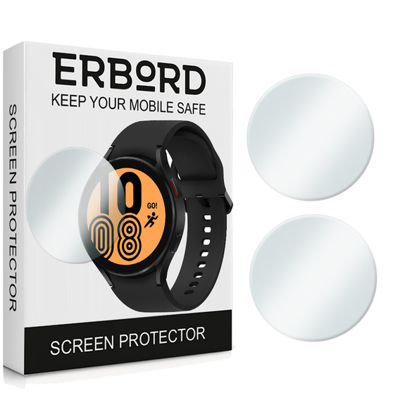 2x Szkło Hartowane ERBORD do Samsung Galaxy Watch 4 44mm, Szybka