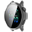 Etui z hartowanym szkłem do Garmin Vivoactive 6 – pełna ochrona 2w1 - przezroczyste