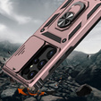 Etui pancerne do Samsung Galaxy S24 Ultra, CamShield Slide, różowe rose gold