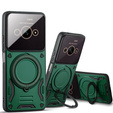 Etui pancerne do Xiaomi Redmi A3, Magnetic Ring, zielone