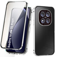 Etui do Xiaomi Redmi Note 15 Pro Plus 5G / Poco M8 Pro 5G, Magnetic Dual Glass, srebrne