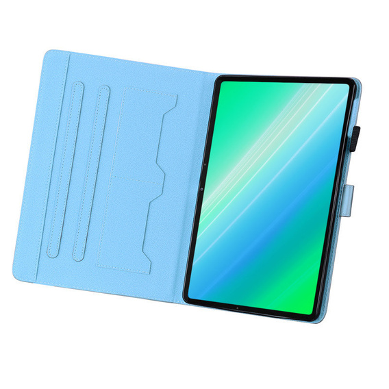 Etui do iPad 10.2" 2021/2020/2019 (9/8/7 gen.), z klapką, animal, niebieskie