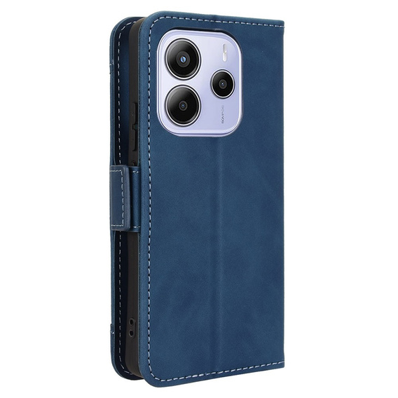Etui z klapką do Xiaomi Redmi Note 14 4G, Card Slot, granatowe