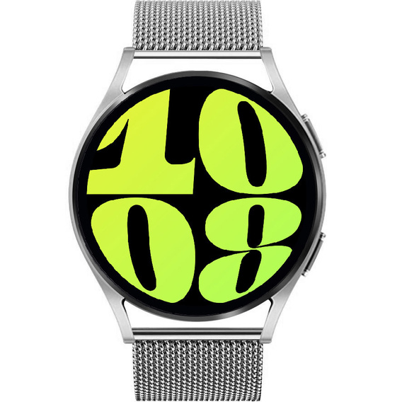Bransoleta + Etui z Osłoną na Ekran do Samsung Galaxy Watch 6 40mm, Srebrna