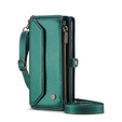 Etui CASEME do Samsung Galaxy S24 FE, RFID Leather Wallet, z paskiem na ramię, zielone
