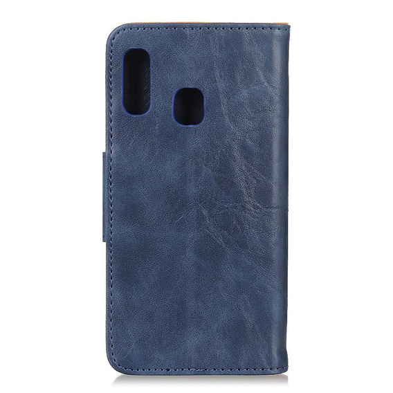 Skórzane Etui Wallet  do Samsung Galaxy A20E - Blue