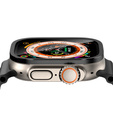 Szkło Hartowane z Ramką do Apple Watch Ultra 1/2/3 49mm, czarne