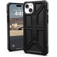 Etui Urban Armor Gear do iPhone 15 Plus, Monarch, Carbon czarne