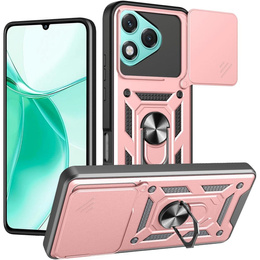 Etui pancerne do Honor 400 Lite, CamShield Slide, różowe