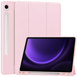Etui do Samsung Galaxy Tab S9 FE / S10 FE, Smartcase z miejscem na rysik, różowe