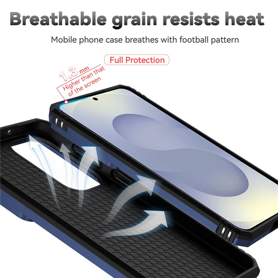 Etui pancerne do Samsung Galaxy S26 Plus, CamShield Slide, niebieskie