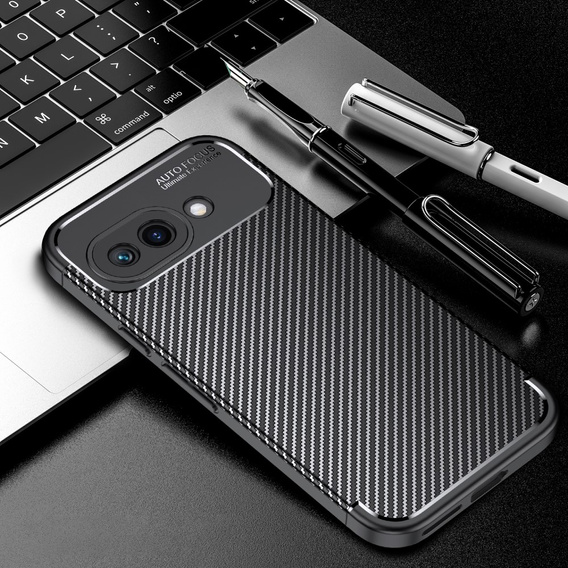 Etui do Google Pixel 9a – karbonowe, czarne