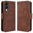 Etui z klapką do Samsung Galaxy S25 Edge, Card Slot, brązowe