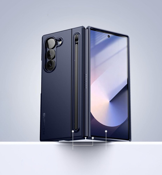 OUTLET Etui do Samsung Galaxy Z Fold 6, Suritch Full Body, granatowe