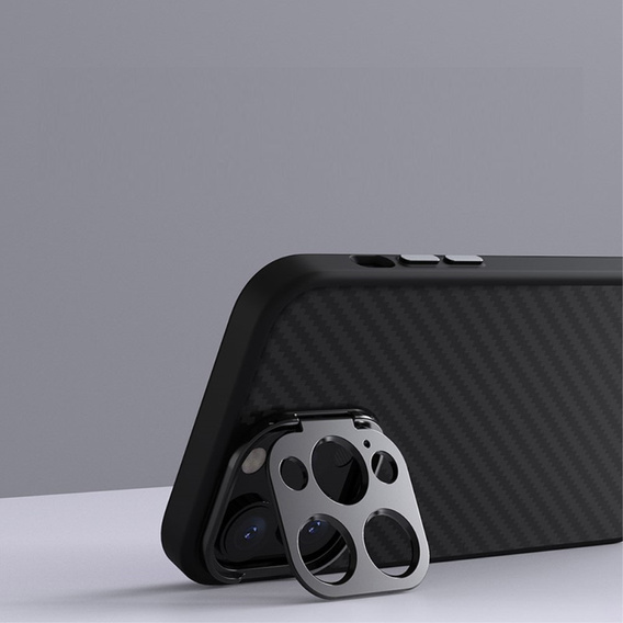 Etui NILLKIN do iPhone 15 Pro Max, CamShield CarboProp, włókno węglowe czarne