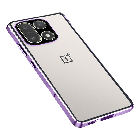 Etui do OnePlus 15 5G, Magnetic Dual Glass, fioletowe