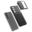 Etui Spigen do Samsung Galaxy S24 FE, Optik Armor, Czarne + Szkło Hartowane 9H