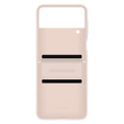 Oryginalne Etui Samsung do Galaxy Z Flip 4, Leather Flap Cover, pomarańczowe