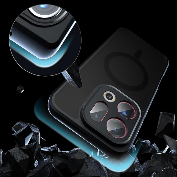 Etui do Oppo Find X9, do MagSafe, ERBORD Matt Case, czarny