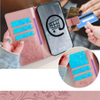 Etui z klapką do Motorola Moto E14, Butterflies, różowe rose gold