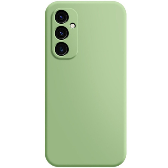 Etui do Samsung Galaxy A25, Silicone Lite, zielone + szkło 9H