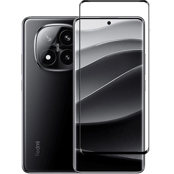 Szkło Hartowane 3D do Xiaomi Redmi Note 14 Pro+ 5G, czarna ramka