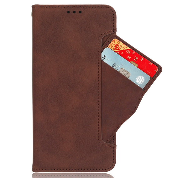 Etui z klapką do Samsung Galaxy A16 / A16 5G, Card Slot, brązowe