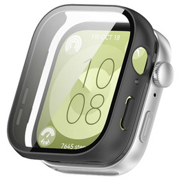 2w1 Etui + Szkło Hartowane do Huawei Watch Fit 3, Czarne