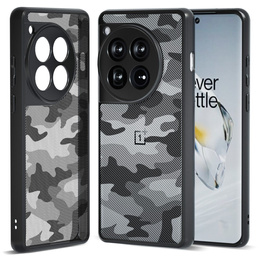 Etui IBMRS Artistic Camouflage do OnePlus 12 5G – Wytrzymała Ochrona w Stylu Militarnym - czarne