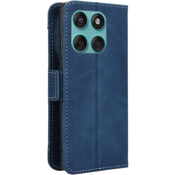 Etui z klapką do Motorola Edge 60 / 60 Fusion, Card Slot, granatowe