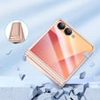 Etui do Samsung Galaxy Z Flip7 5G, PC Case, ze szkłem, złote