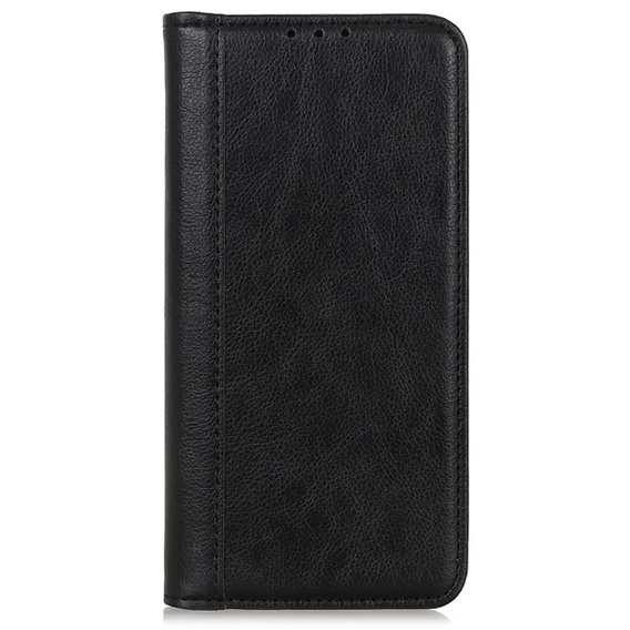 Etui do Samsung Galaxy A25 5G, Wallet Litchi Leather, czarne