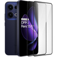 2x Szkło Hartowane do Oppo Reno 13F / FS, ERBORD 3D pełne, szybka na cały ekran