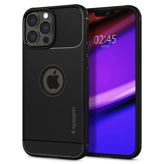 Etui Spigen do iPhone 13 Pro Max, Rugged Armor, czarne