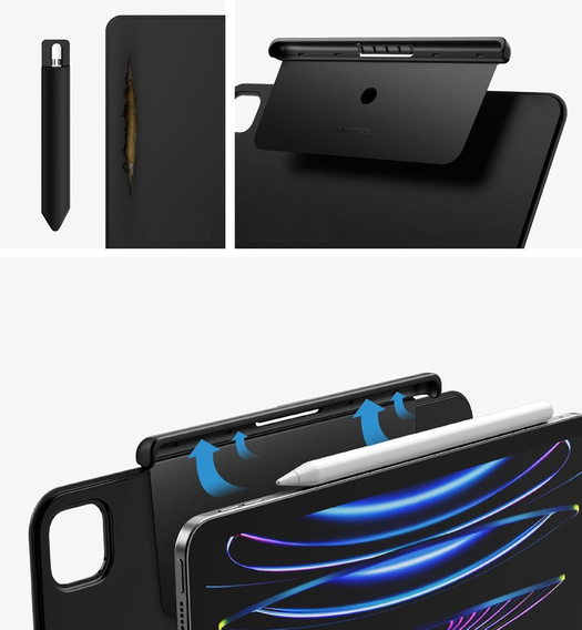 Metalowy uchwyt Dracool do Apple Pencil Pro / 2nd Gen – czarny