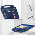 Etui do Samsung Galaxy Tab S10+ Plus, Cute Patterns, z podstawką, granatowe