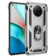 Etui pancerne do Xiaomi Redmi Note 9T 5G, Nox Case Ring, srebrne