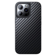 Etui Kevlar MAGSAFE do iPhone 13 Pro, obudowa plecki z TPU + Włókno węglowe, czarne