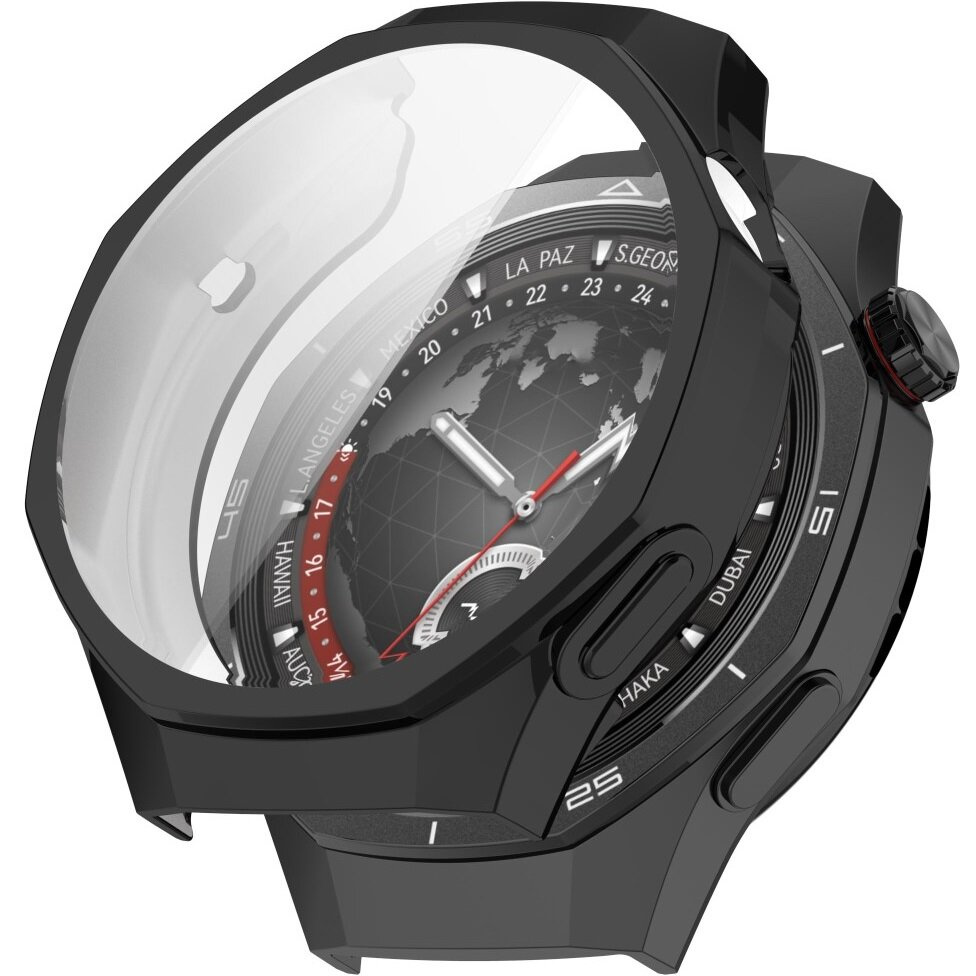 Czarne etui z osłoną na ekran do Huawei Watch GT 5 Pro 46mm