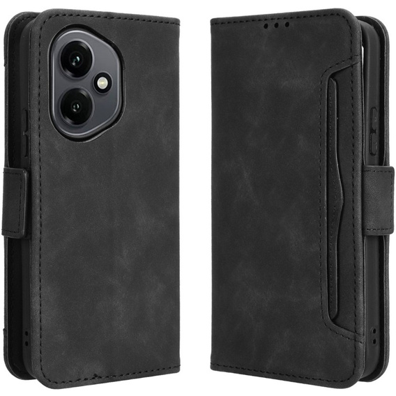 Etui z klapką do Honor 400 5G, Card Slot, czarne