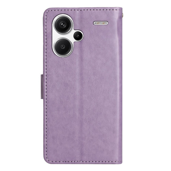 Etui z klapką do Xiaomi Redmi Note 13 Pro+, Butterfly, fioletowe