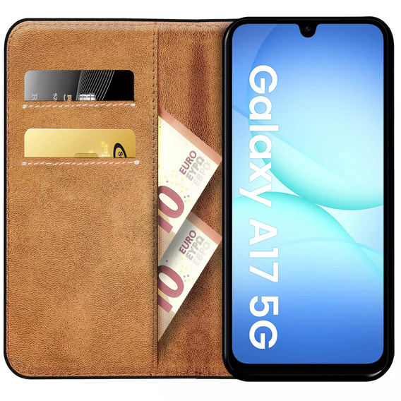 Etui z klapką do Samsung Galaxy A17 5G, czarne